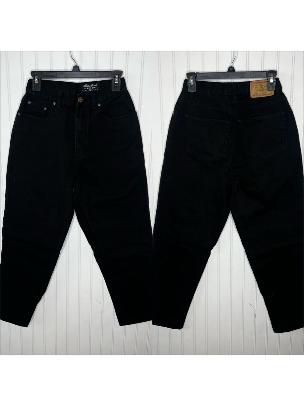 High Rise Easy Fit Black Jeans Size 25X 27